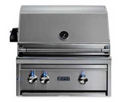 LYNX 27 inch Professional Built in Grill with 1 Trident Infrared Burner and 1 Ceramic Burner and Rotisserie (L27TR)