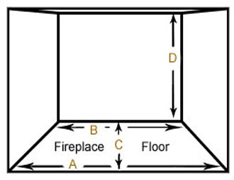 How to measure your fireplace for gas fireplace logs by The Fireplace Man