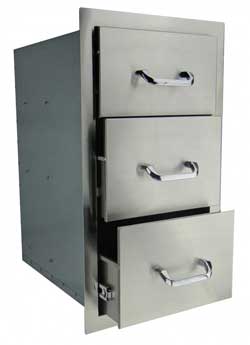 RCS Stainless Triple Drawer