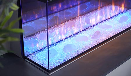 Modern electric fireplace sample 1.