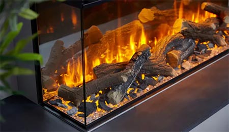 Modern electric fireplace sample 2.
