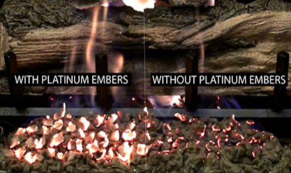 Platinum Fireplace Embers from The Fireplace Man